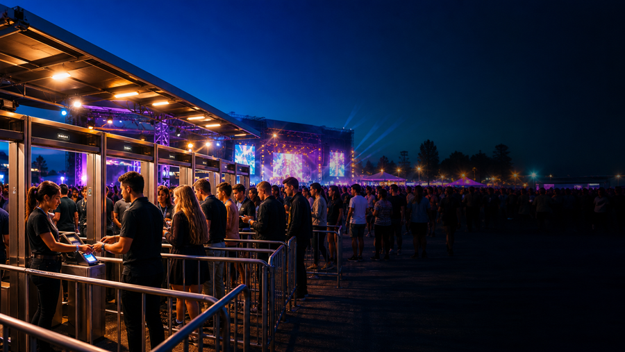 Safe and seamless festival entry